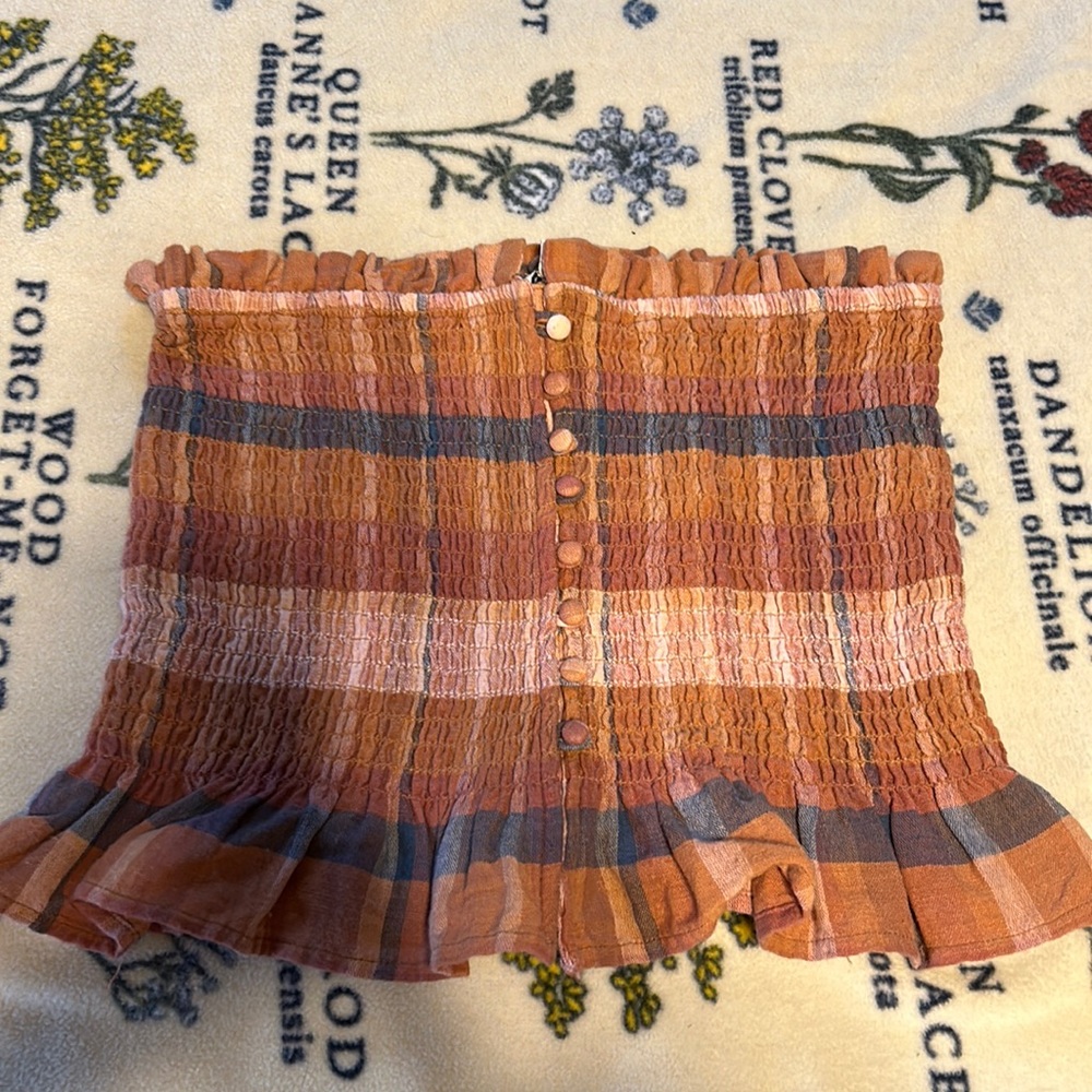 American eagle strapless top size small